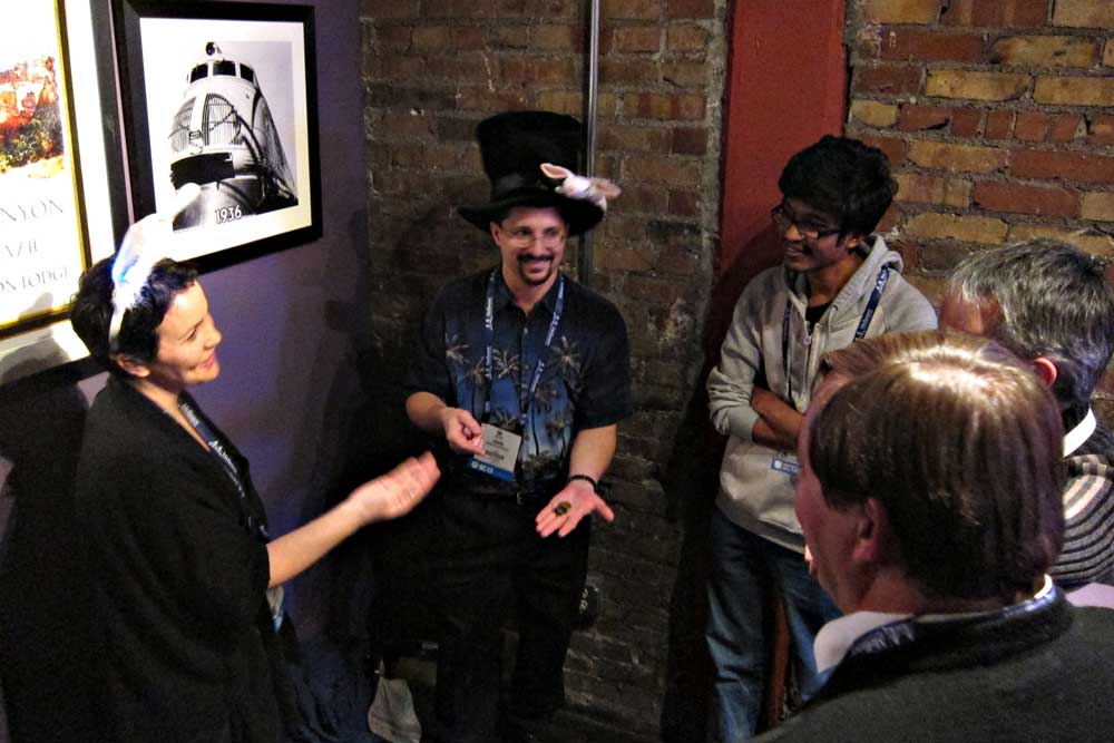 Magic for adults action shot