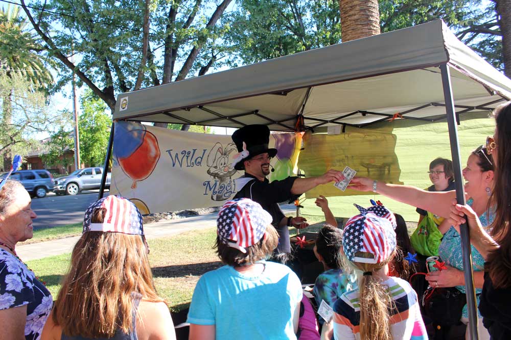 Magic for kids action shot